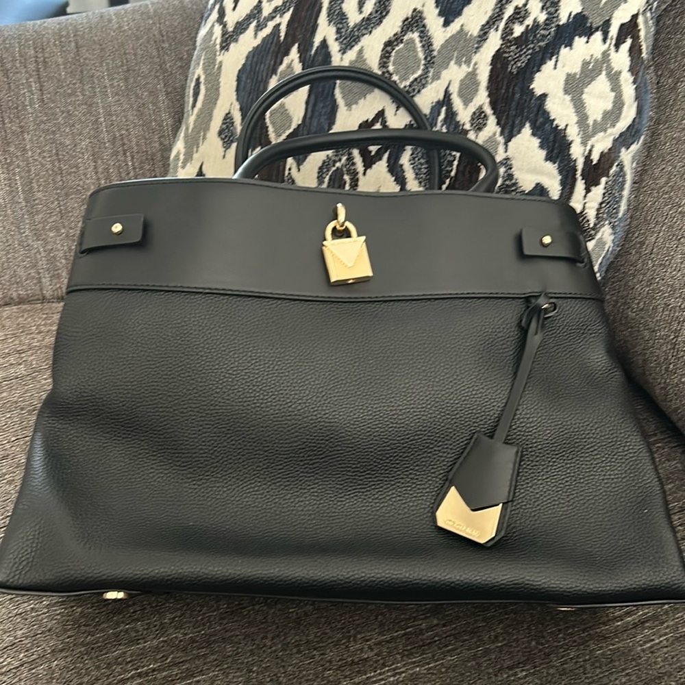 Black Michael Kors satchel 14 wide 10 tall